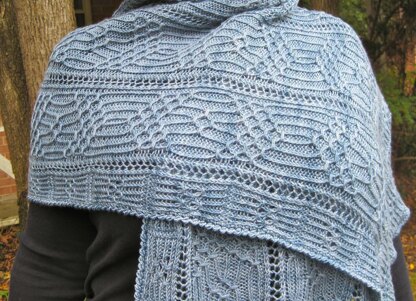 Shinano Lace and Cluster Shawl