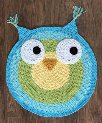 Woodland Owl Nursery Rug