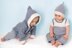 Tiddler Boy Blue Outfit Pdf Knitting Pattern Multiple sizes Jacket Hat Romper