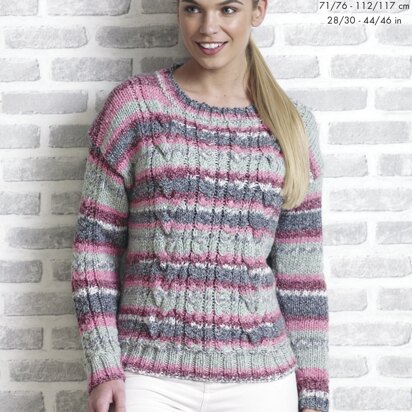 Sweater & Cardigan in King Cole Drifter Chunky - 4851 - Downloadable PDF