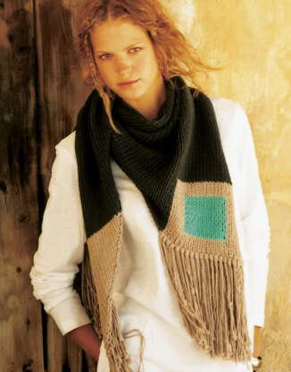 Halona Scarf in Wool and the Gang Shiny Happy Cotton