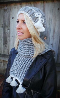 Nordic Tassel hat and scarf