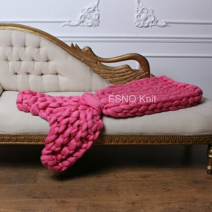 Chunky Mermaid Tail blanket (cm)