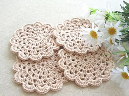 Crochet Pattern Doilies Home Decor Crochet Coaster