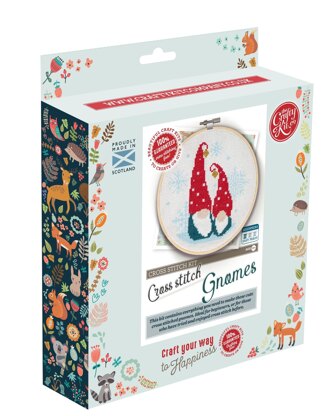 The Crafty Kit Company Ltd Gnomes Cross Stitch Kit - 190W x 210H x 42D