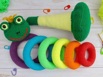Stacking rings Rainbow Frog