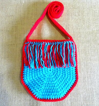 Girls Crochet Tassel bag