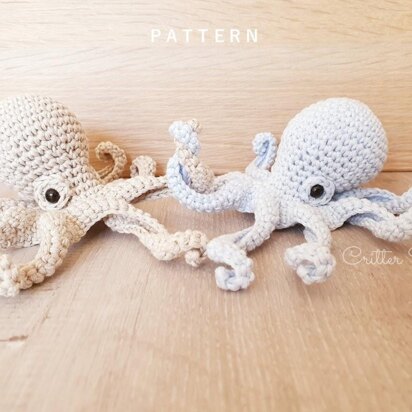 Octopi the little octopus - critter stitch crochet pattern / amigurumi