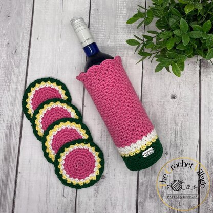 Watermelon Wine Cozy Set