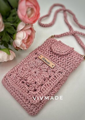 Crochet Phone Bag With Pocket Pattern PDF Crochet Bag 