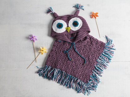 Hooded Owl Poncho and Socks