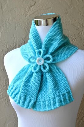 Paragon Scarf (Keyhole / Ascot / Pull-Through / Vintage / Stay On Scarf Knitting Pattern)