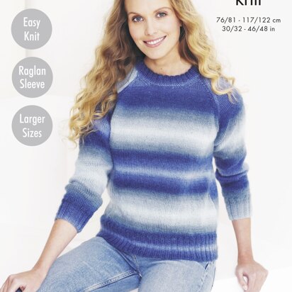 Sweater & Accessories Knitted in King Cole Riot DK - 5630 - Downloadable PDF