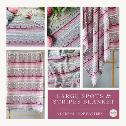 Large Spots & Stripes Blanket - US Terms