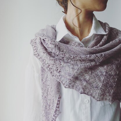 Lilac Lace Shawl