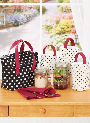 McCall's Lunch Bag, Glass Jar Sacks and Napkin M8297 - Paper Pattern, Size OS (One Size Only)