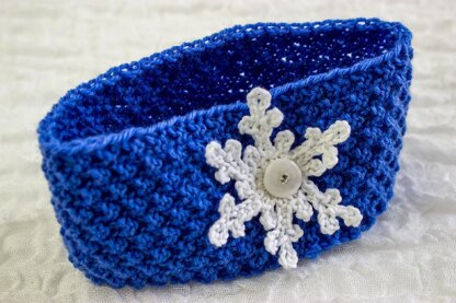 Snowflake Ear Warmer/ Headband