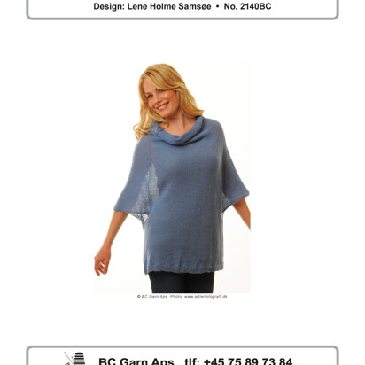 Blouse with Deep Raglan in BC Garn Baby Alpaca - 2140BC - Downloadable PDF