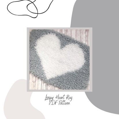 Loopy Heart Rug