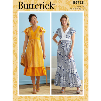 Butterick Damenkleider B6728 - Schnittmuster