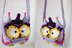 PDF crochet baby owl shoulder bag, owl purse pattern