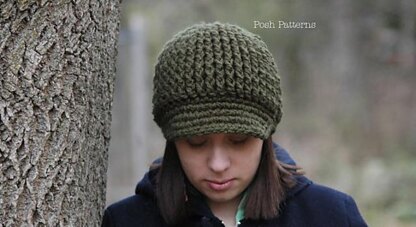 Textured Newsboy Hat 292