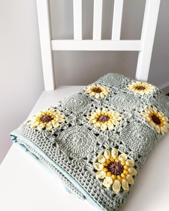 Here comes the sunflowers blanket