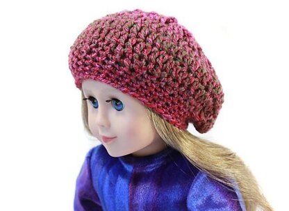 Cozy Winter Beanie for 18 inch Dolls