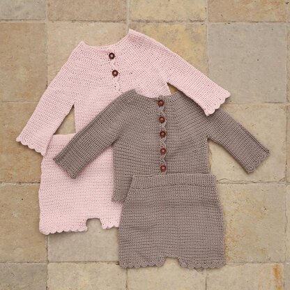 Alvina Bloomer and Cardigan Baby Set