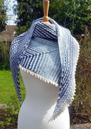 Wedgewood Kite shawl