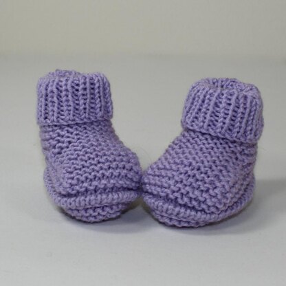 Premature Baby Rib Cuff Booties