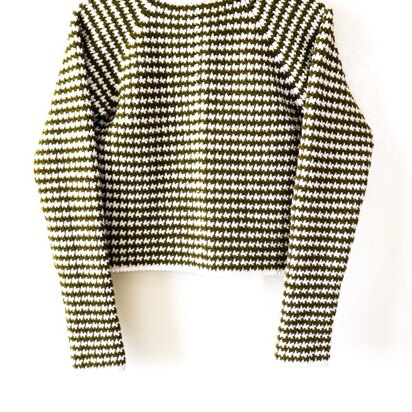 Crochet Houndstooth Sweater