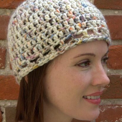 Crochet Hat in Plymouth Yarn Baby Alpaca Grande Hand Dye - F600