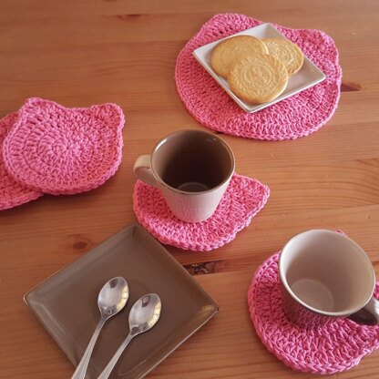 Cat Placemat and Coasters Set