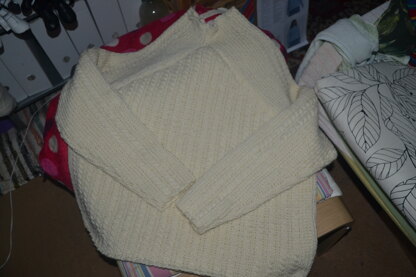 Diagonal Yoke Sweater
