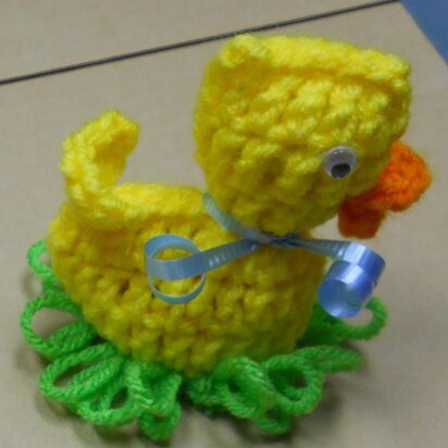 Easter Duck on Grass