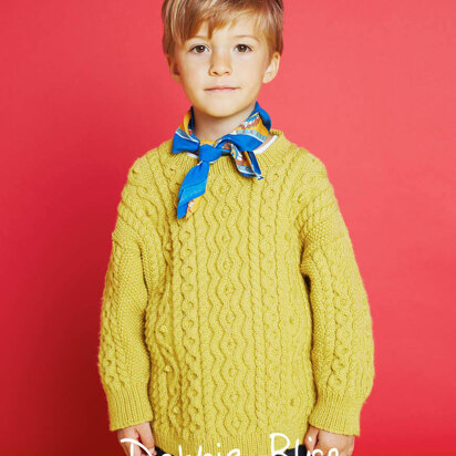 Ethan Sweater - Knitting Pattern For Kids in Debbie Bliss Baby Cashmerino