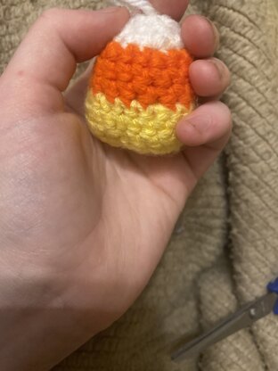 Candy Corn Keychain Amigurumi