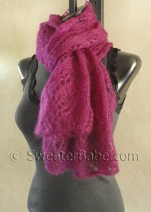 #131 Fairy Tale Three-Lace Scarf.