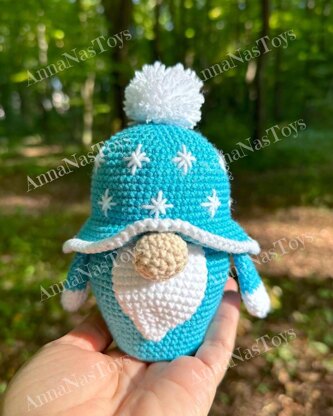 Christmas gnome with a pompom