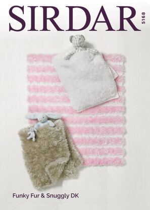 Blankets in Sirdar Funky Fur - 5168 - Downloadable PDF