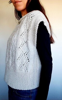 Flying Diamonds Poncho Sweater