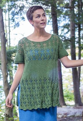 Desertbloom Tunic Top in Berroco Maya