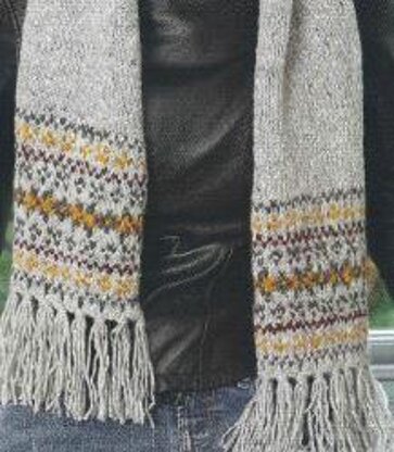 Fairisle Border Scarf