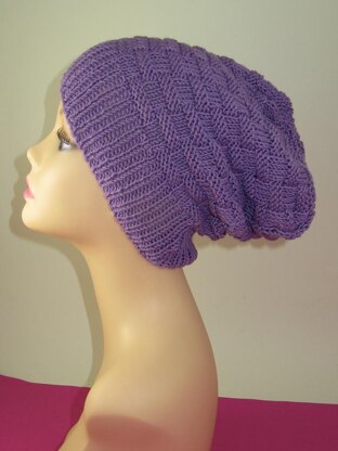 Basket Weave Spring Slouch Hat