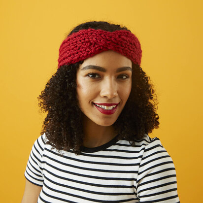 wide knitted headband pattern