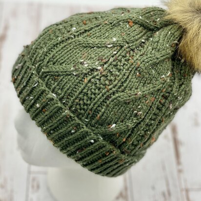 Twisty Taper Cap - knitting pattern