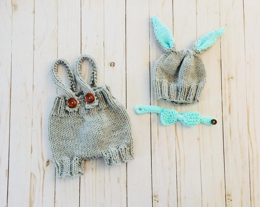 Knitted best sale bunny outfit