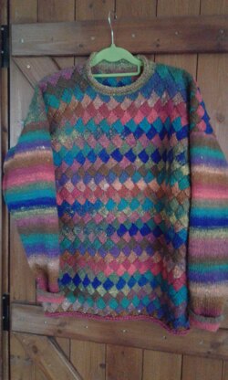 Entrelac sweater