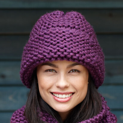 Garter Stitch Hat in Lion Brand Hometown USA - L0336B